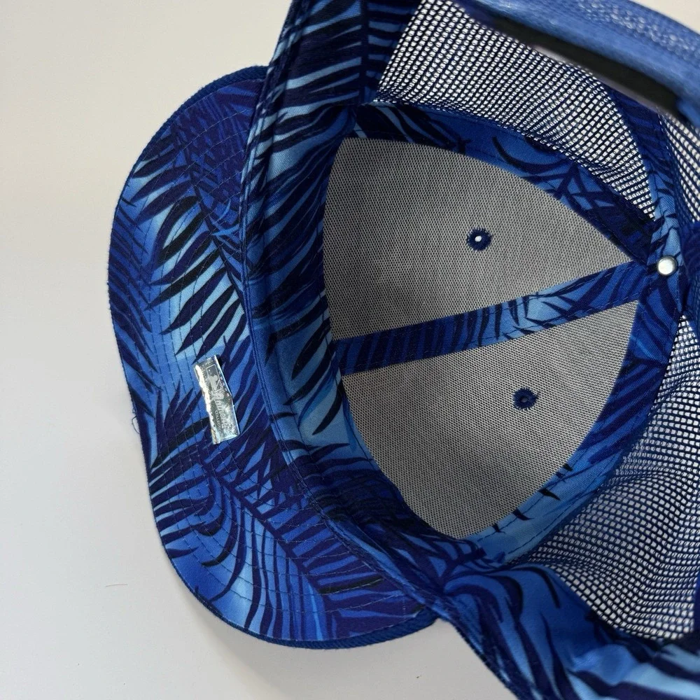 New Era Chicago Cubs Fitted Baseball Mesh On-Field Cap Hat 7 1/4 Blue Floral‎
